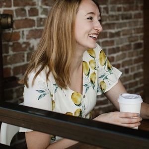 Lemon button up sundress